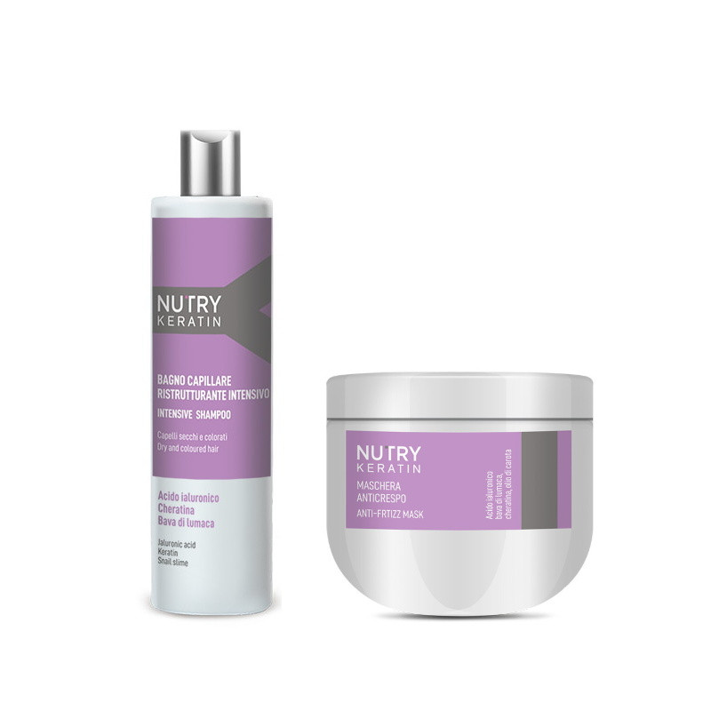 Zestaw Nutry keratin - szampon + maska  -Rebitalia Professional Cosmetics