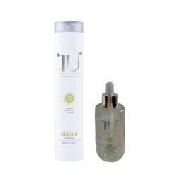 Zestaw  przeciwłojotokowy - szampon Sebum i serum Divalent - Carisma Professional