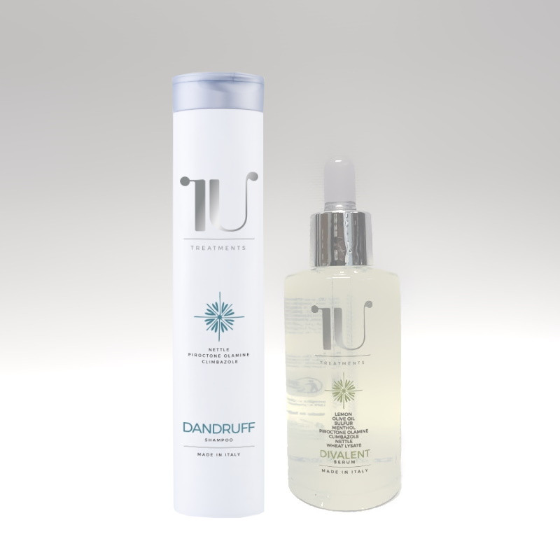 Zestaw przeciwłupieżowy - szampon Dandruff i lotion Divalent - Carisma Professional