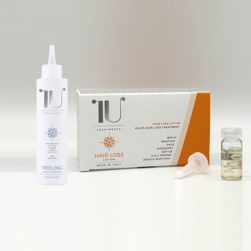 Zestaw przeciw wypadaniu włosów - peeling trychologiczny i ampułki Hair Loss Carisma Professional Zestaw przeciw wypadaniu włosów - peeling trychologiczny i ampułki Hair Loss Carisma Professional