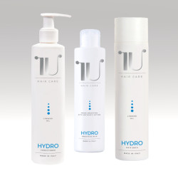 Zestaw do włosów suchych i puszących się - Hydro Shampoo ,Hydro Mask i Hydro Smoothing Milk  Carisma Professional