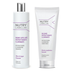 Nutri Lamellar Shampoo- szampon nadający połysk + Nutri Lamellar Illuminating Conditioner- odżywka nadająca połysk