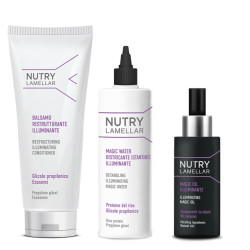 Zestaw nadający połysk- Nutri Lamellar Illuminating Conditioner+ Magic Water+Magic Oil